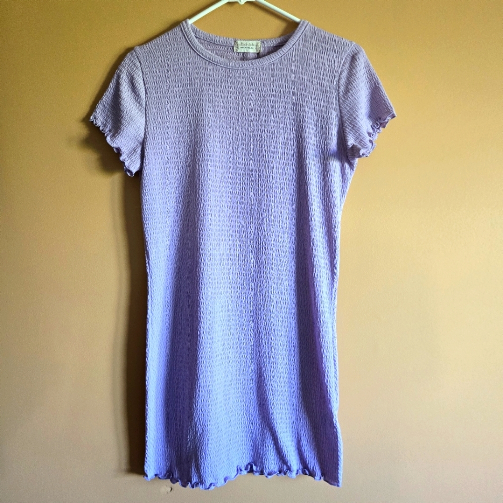 Altar'd State Lavender Textured Women's Dress, L